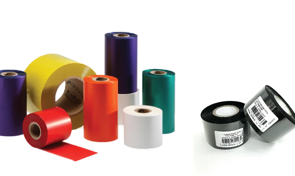 Ribbons de cera y resina